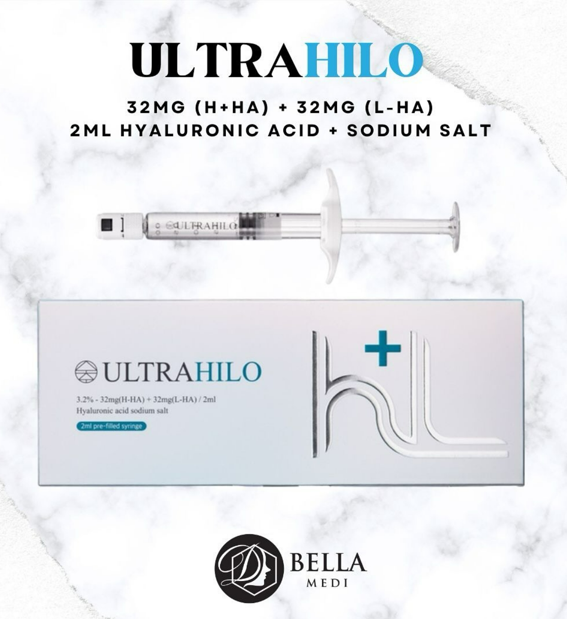 ULTRAHILO HIGH + LOW Hyaluronic acid,Skin Booster Exosome HA.