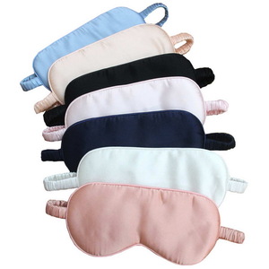 wholesale high quality 100% raw pure sleep silk eye mask with real silk Straps