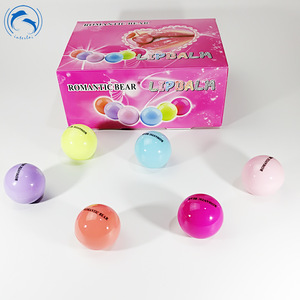 Wholesale Romantic bear 6 colors fruits flavor round ball shape Lip Balm for private label