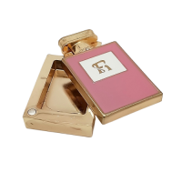 Creative Zinc Alloy Perfume Case Sliding Lid Magnetic Metal Makeup Box Vase Ornament Design