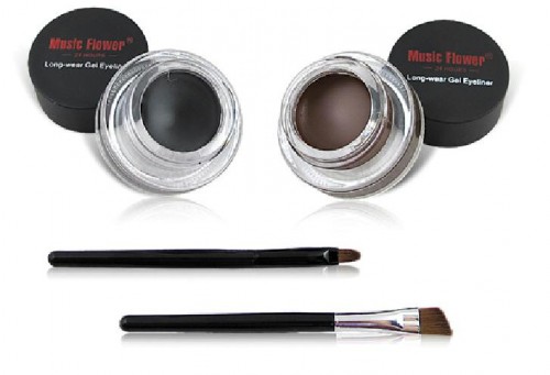 MUSIC FLOWER EYELINER GEL BLACK+BROWN