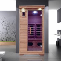 Far infrard sauna room made of Canada hemlock,as personal care hot therapy sauna dome for family use