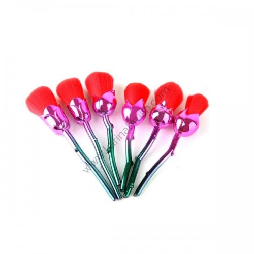 Rose Makeup Brush Set