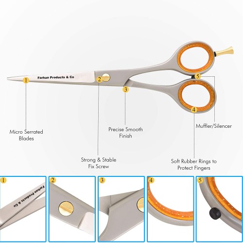 Hot Sales barber Scissors household & Salon Scissor Hair Professional Barber Hair Cut Scissors By FARHAN PRODUCTS & Co