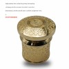 Modern Unique Design High-end Zinc Alloy Gold Color Electroplated Perfume Bottle Cap