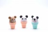 Factory Manufacture Custom Animals Shape Cute Cosmetics Lip Balm Tube Containers