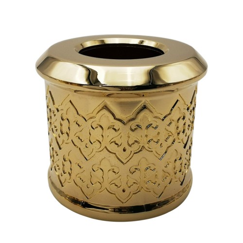 Modern Unique Design High-end Zinc Alloy Gold Color Electroplated Perfume Bottle Cap