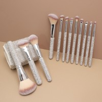 Luxury Rhinestone Makeup Brush Set for Wholesale – Sparkling Custom Cosmetic Brushes for Beauty Brands