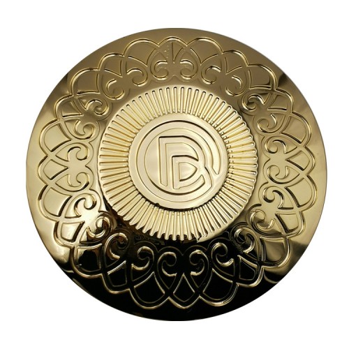Modern Unique Design High-end Zinc Alloy Gold Color Electroplated Perfume Bottle Cap
