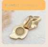 DIY Gold Color Metal Zinc Alloy Rotating Slide Cover Irregular Wavy Perfume Box Scented Balm Jar