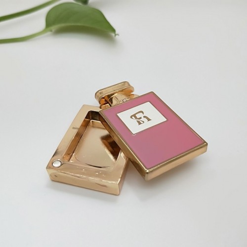 Creative Zinc Alloy Perfume Case Sliding Lid Magnetic Metal Makeup Box Vase Ornament Design