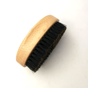 2018 new good quality custom logo beard brush wholesale for men with boar