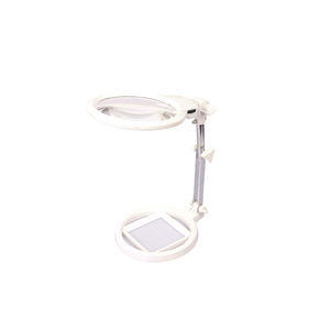 2.5x 125mm diameter acrylic lens foldable magnifying lamp