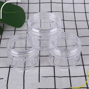 30g plastic round transparent facial cream jar, 1OZ cosmetic container