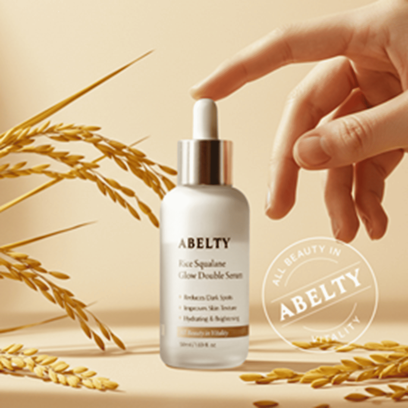 ABELTY RICE SQUALANE GLOW DOUBLE SERUM