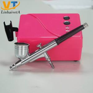 AC-10WD163 mini air brush gun compressor tattoo machine set cake airbrush kit