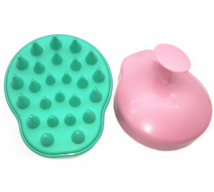 Anti-Slip Soft Silicone Head Body Massager Shampoo Scalp Brush