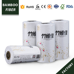Bamboo pulp toilet paper big rolls factory