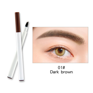 Best Selling Makeup Fork Tip Liquid Eyebrow Makeup Your Own Private Label Custom Eyebrow Pencil with Small MOQ