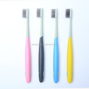 china made small head couple toothbrush with bamboo charcoal filaments from yangzhou