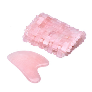 Cooling Natural facial Pink Rose Quartz Jade Sleep eye Mask For Beauty