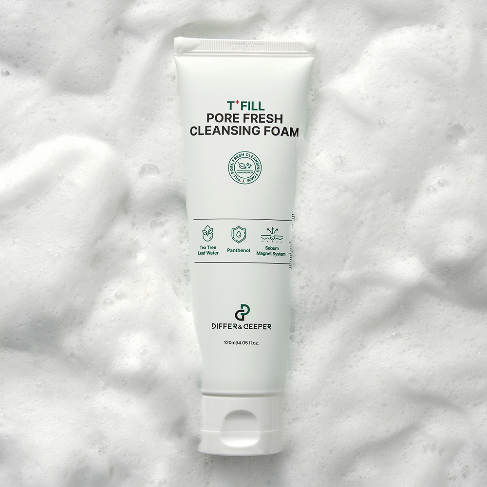 DIFFER&amp;DEEPER Pore Fresh Cleansing Foam_Impurity-Absorbing Cleansing Foam