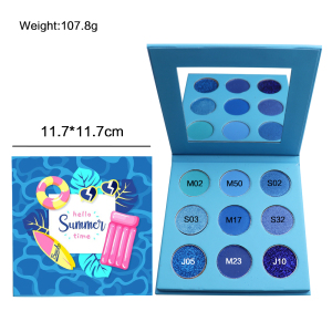 DIY Choose Your Own Color Custom Eyeshadow Palette Low MOQ Cosmetics New Private Label Best Makeup Cardboard Eyeshadow Palette