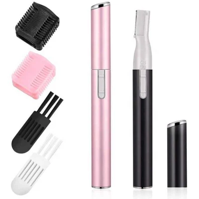 Electric Stainless Steel Facial Hair Trimmer Shaper Portable Shaver Razors Eyebrow Razor for Women