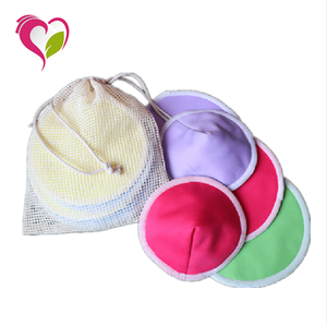 Factory Wholesale OEM Multi-color Breast Pads Waterproof and  Reusable Bamboo Nursing Pads