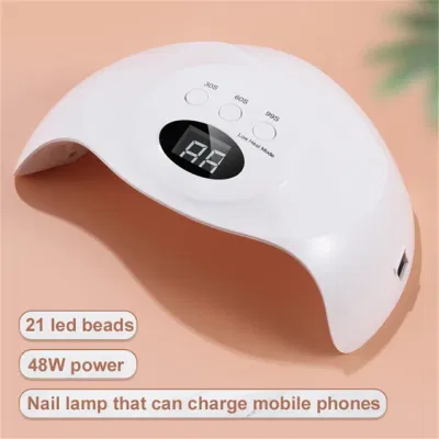 Factory Wholesale OEM/ODM High Quality Portable LCD Screen LED UV Nail Lamp for Salon