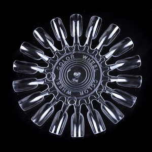 False Nail Tips Display 10Pcs/Pack Natural Nail Color Chart