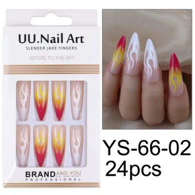 Gel Nail Tip Full Colour Fingernail Water Drop Traceless Nail Tip