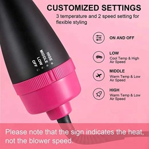 Hair Straightener and Electric Blow Dryer 2 in 1 Relieve stress Hair Dryer Brush