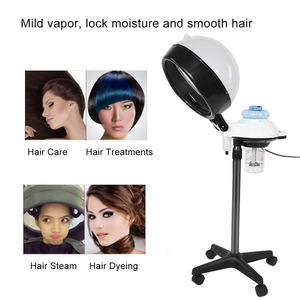 High Quality Wholesale Salon Spa Hair Steamer Rolling Stand Hooded Hair Coloring Perming Conditioning Hair Steamer Salon Machine