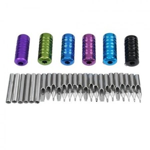 Hot Sale 31 Stainless Steel Tattoo Tubes Grips Nozzle Tips Kit