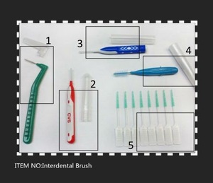 interdental brush with rub handle
