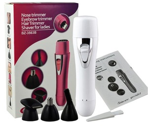 IPX7 waterproof 4in1 electric nose trimmer with USB charger