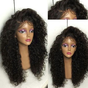 Large stocks 8"-24" natural color hotsale indian lace front human hair wig for black women