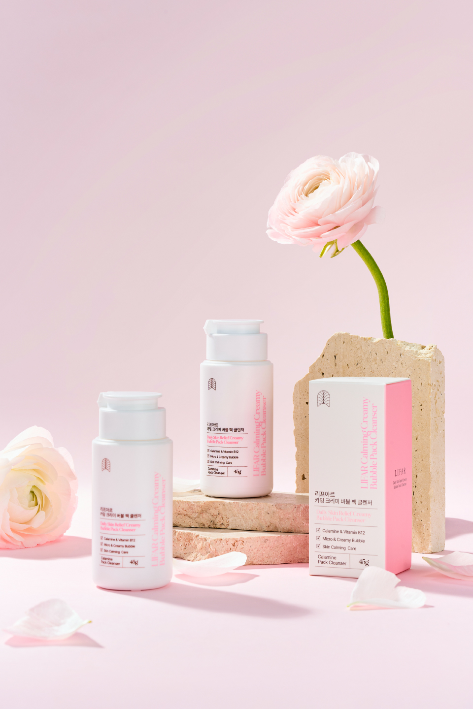 LIFAR CALMING CREAMY BUBBLE PACK CLEANSER
