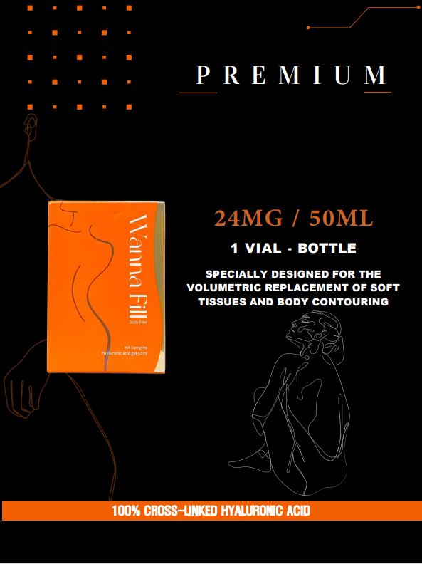 Made in South Korea Wanna fill hyaluronic acid HA filler Body filler 50cc(HA 24mg/ml)