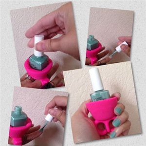 Manicure Stand Silicone Nail Polish Bottle Holder