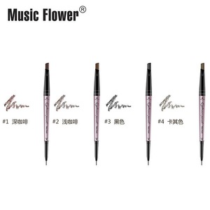 Music Flower Double Head Permanent Long Lasting Waterproof Eyebrow Pencil