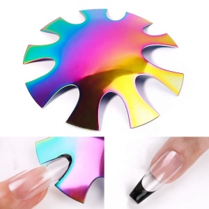 New French Acrylic Tips Line Edge Shape Trimmer Nails Accesories Art Tools Deep Mold Smile Line Cutter