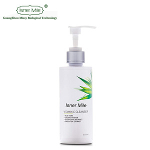 OEM ODM Vitamin C Facial Cleanser  Anti Aging, Wrinkle Reducing Gel Face Wash , Natural Ingredients Aloe Vera 200ml