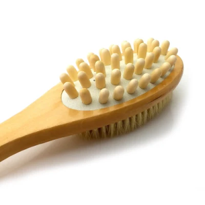 Private Brand FSC Wooden Handle Bath Brush with Massage Head