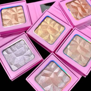 Private Label Brand Pink Shell Highlight Bronze DIY No Logo Custom Highlight Palette