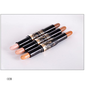 Private Label Double-end Concealer & Highlight Contour Trim Cosmetic Makeup Beauty Bar Pen Stick