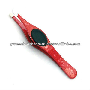 Professional Eyebrow Tweezers with Silicon Grip in array of colors 10 cm