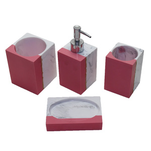 Resin bath set newest designer accessories bathrooms set