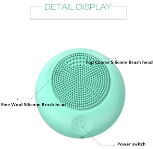 Silicone Cleansing Meter Electric Facial Cleansing Brush Ultrasound High Frequency Multi-function Beauty Equipment 5.8*3CM